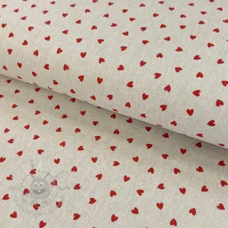 Dekorativno blago Linenlook Little love heart