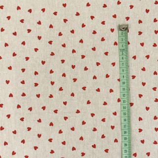 Dekorativna tkanina Linenlook Little love heart