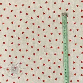 Dekorativno blago Linenlook Little love heart