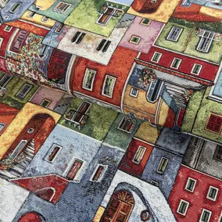 Dekorativno blago GOBELIN PREMIUM Happy colourful village