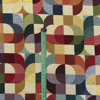 Dekorativno blago GOBELIN Graphic retro shapes