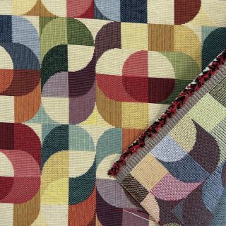 Dekorativno blago GOBELIN Graphic retro shapes