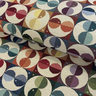 Dekorativna tkanina GOBELIN Graphic square circle