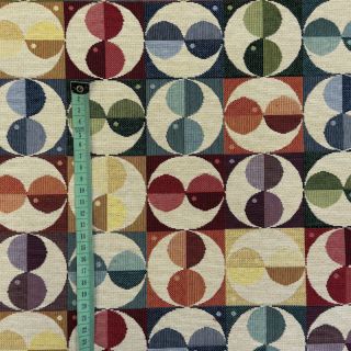 Dekorativna tkanina GOBELIN Graphic square circle