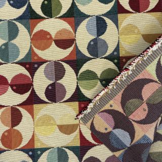 Dekorativno blago GOBELIN Graphic square circle
