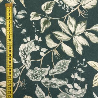 Dekorativna tkanina Plants dark green digital print