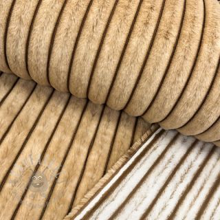 Umetno krzno Shadow stripes bronze