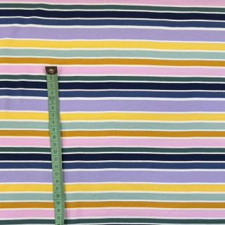 Pletenina Patches and stripes multicolour green