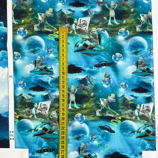 Dekorativna tkanina KIDS BACKPACK Alien my friend PANEL