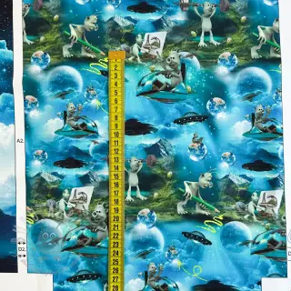 Dekorativno blago KIDS BACKPACK Alien my friend PANEL
