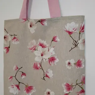 Dekorativno blago Linenlook Floral magnolia bloom