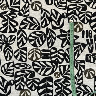 Dekorativno blago jacquard GALET allover noir blanc