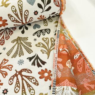 Dekorativno blago jacquard FIGUERAS allover blanc