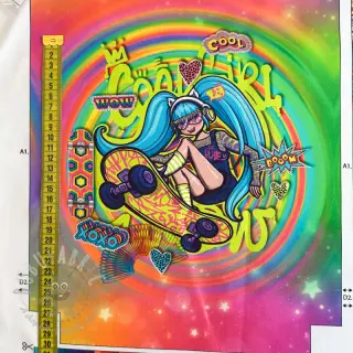 Dekorativno blago KIDS BACKPACK Supergirl PANEL