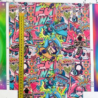 Dekorativna tkanina KIDS BACKPACK Supergirl PANEL