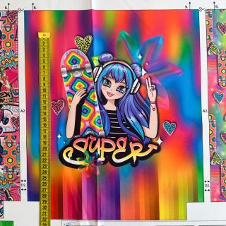 Dekorativna tkanina KIDS BACKPACK Supergirl PANEL