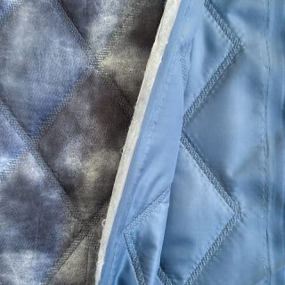 Prešita tkanina Diamond midnight blue