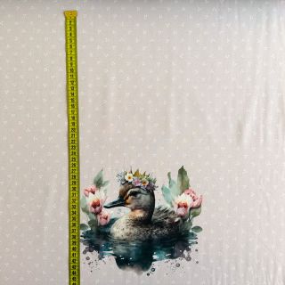 Pletenina Swan PANEL digital print