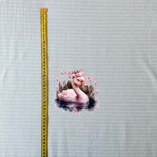 Pletenina Swan PANEL digital print