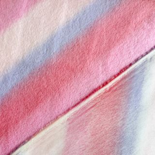 Umetno krzno Rainbow diagonal stripe