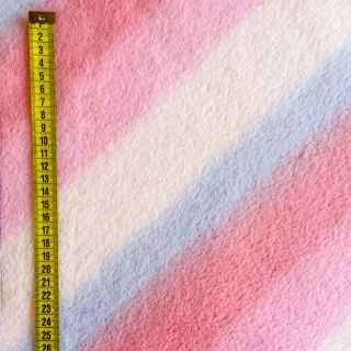 Umetno krzno Rainbow diagonal stripe