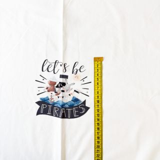 Pletenina Lets be pirates PANEL digital print