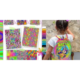 Dekorativna tkanina KIDS BACKPACK Supergirl PANEL