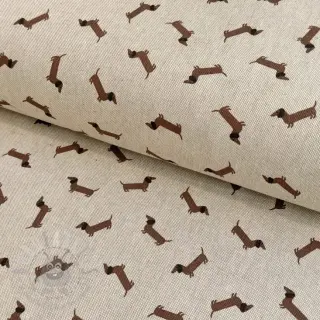 Dekorativno blago Linenlook LITTLE DACHSHUND DOG