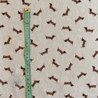 Dekorativno blago Linenlook LITTLE DACHSHUND DOG