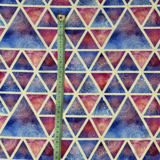 Pletenina VISCOSE LYCRA HEAVY Mandala triangle C digital print