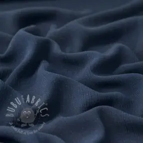 Viskoza z lanom CRINCLE navy