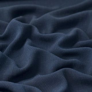 Viskoza z lanom CRINCLE navy