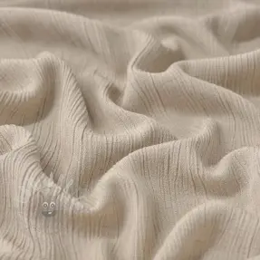 Viskoza z lanom CRINCLE beige