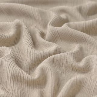 Viskoza z lanom CRINCLE beige
