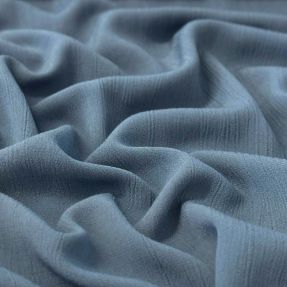 Viskoza z lanom CRINCLE blue shadow