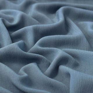 Viskoza z lanom CRINCLE blue shadow