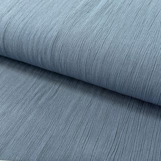 Viskoza z lanom CRINCLE blue shadow