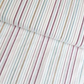 Bombažna tkanina LUREX stripes white