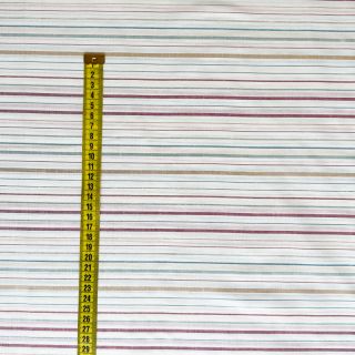 Bombažna tkanina LUREX stripes white