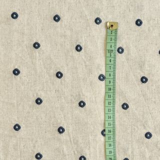 Viskoza z lanom Embroidery square indigo