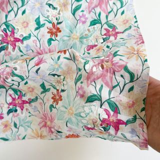 Bombažna tkanina EMBROIDERY Roserie digital print