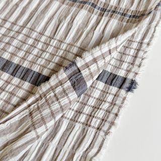 Bombažna tkanina YARN DYED Check sand