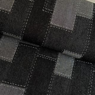 JEANS žakard Patchwork vzorec black