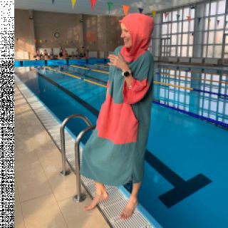 Dvojna gaza/muslin blue shadow