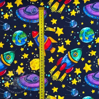 Prevešanka Planets and rockets design B digital print