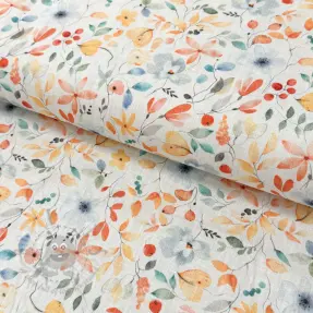 Lan z bombažem Pretty florals design D digital print