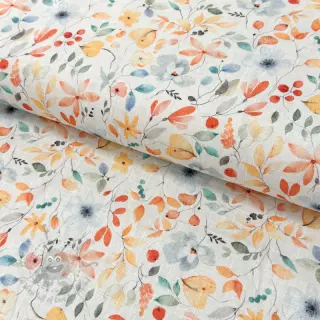 Lan z bombažem Pretty florals design D digital print