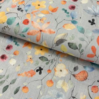 Lan z bombažem Pretty florals design B digital print
