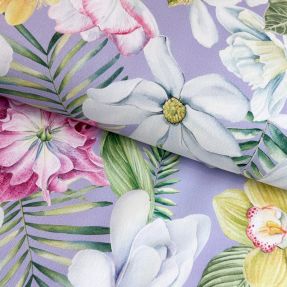 Dekorativno blago Genoveva flower lila digital print