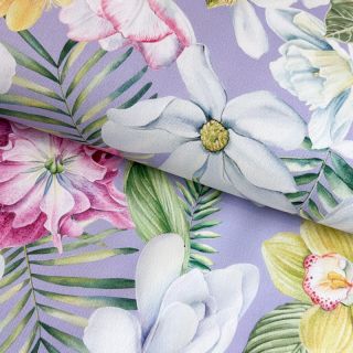 Dekorativno blago Genoveva flower lila digital print